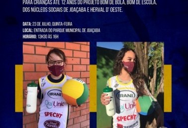 AJOV entrega kits de voleibol para crianças dos núcleos de Joaçaba e Herval d Oeste nesta quinta-feira