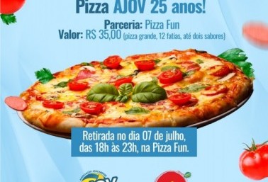 Promoção “Pizza AJOV 25 anos” será realizada na próxima semana